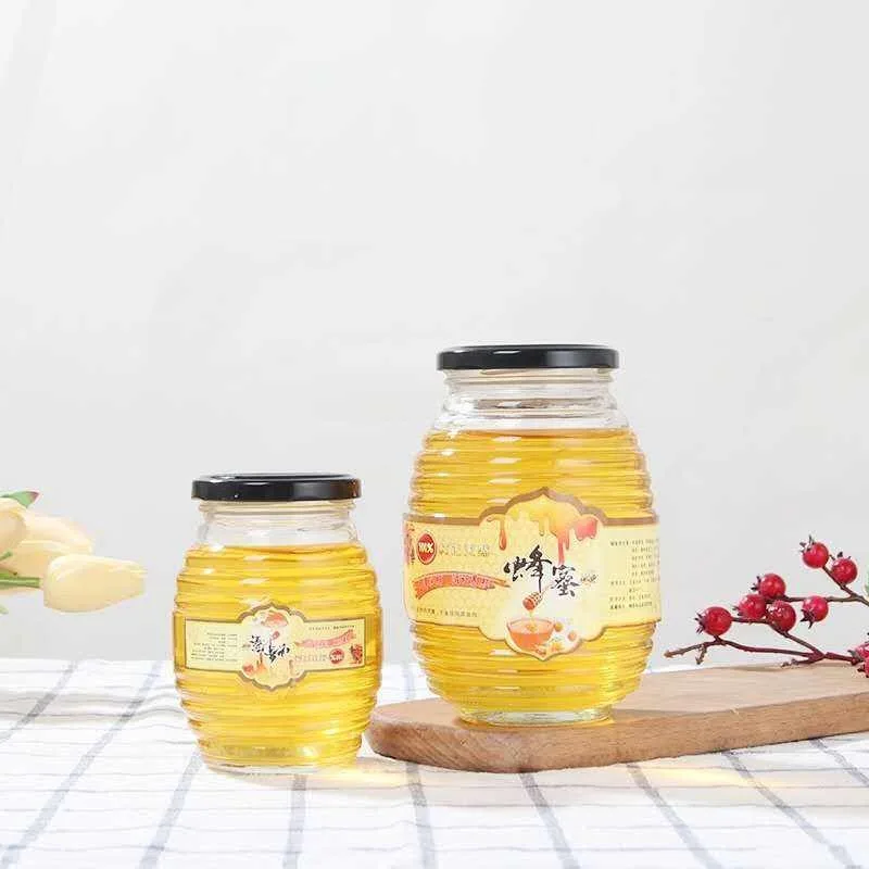 Заводское производство оптовая продажа различные размеры улья/Сотовая стеклянная банка для меда