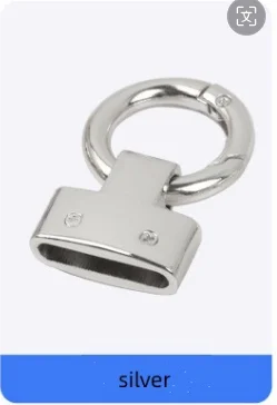 Fashion new design custom logo key chain ring hook spring ring car key chain link carabiner for leather key chain