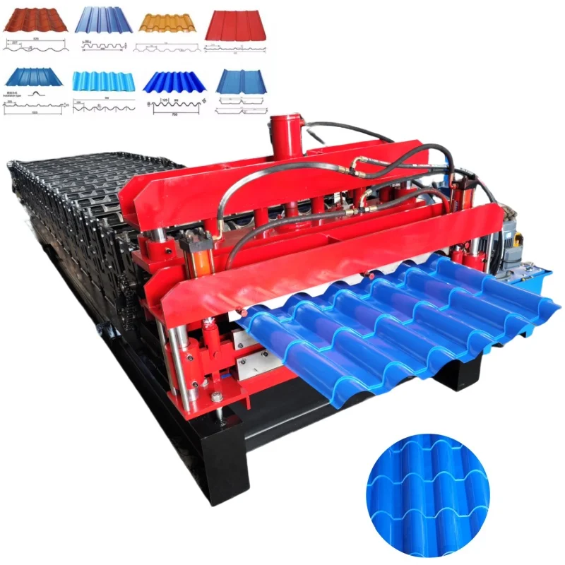 Double Layer Metal Roofing Corrugated Steel Sheet Tile Making Roll Forming Machine  folding machine price