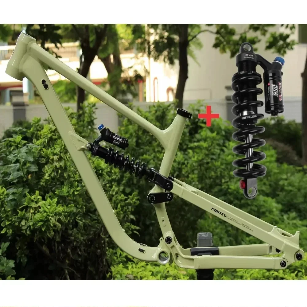 Customize 27.5/29in 148*12mm Thru Alxe Bike Frame Downhill Full Suspension Soft Tail Aluminum Alloy Frame