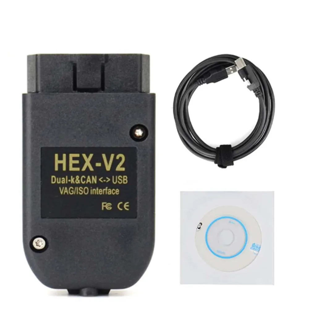 HEX V2 VAG V22.10 V23.3 VCDS 5053 AT162+FT232 for Volkswagen Audi and More
