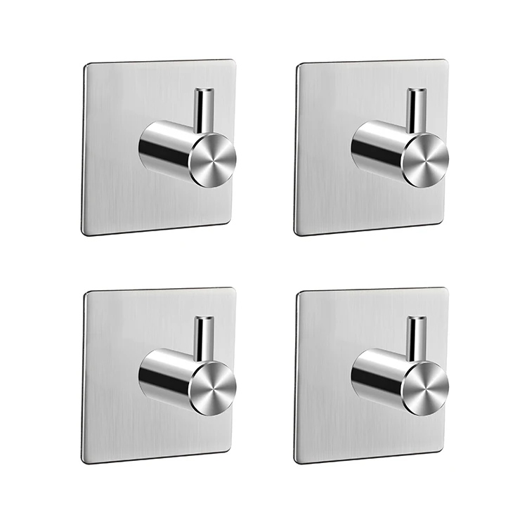 Hot Selling Removable Stainless Steel Shower Room Bathroom Towel Clothes Storage Hooks