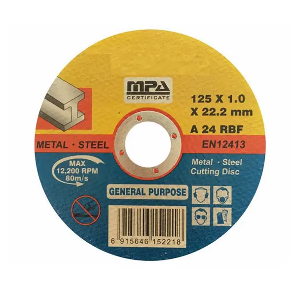 Metal cutting disc 4 inch 125mm abrasive cutting disc iron steel cutting and grinding disc for metal