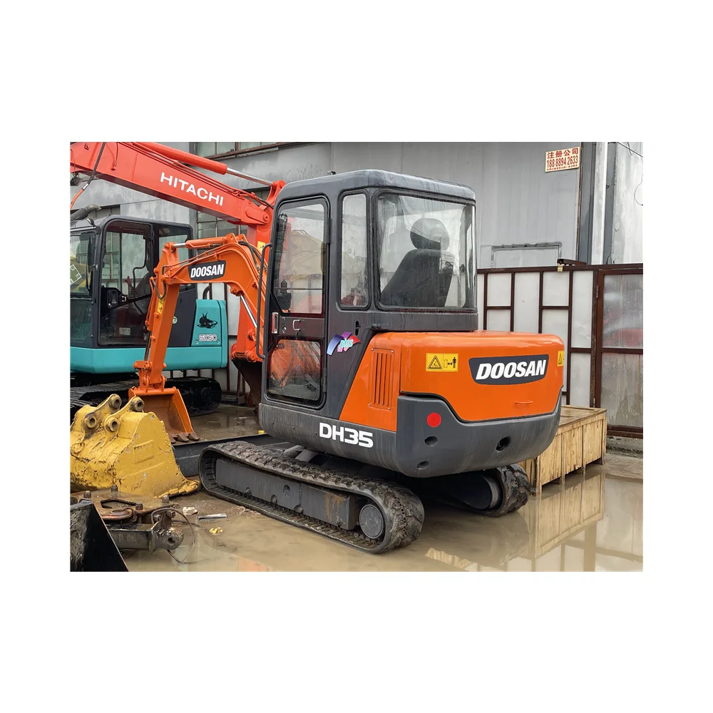 Прочный б/у 3 5-тонный Doosan dh35 микро-гусеничный экскаватор лидер продаж подержанный DH55 DH60-7 по низкой цене