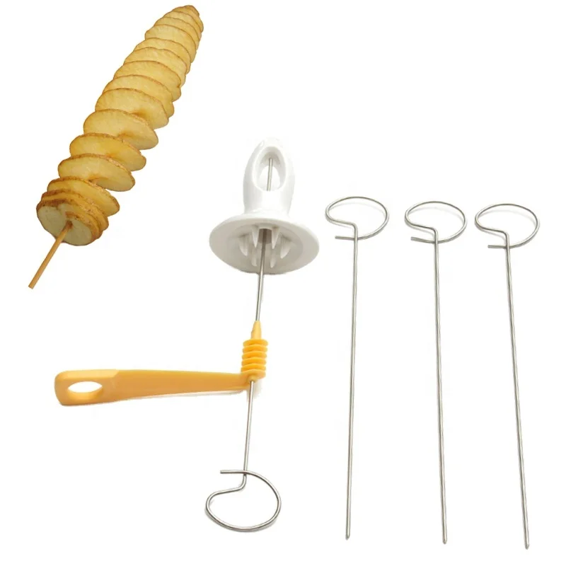 Factory Direct Stainless Steel Tornado Potato Spiral Cutter Slicer Spiral Potato Chips Making Twist Shredder