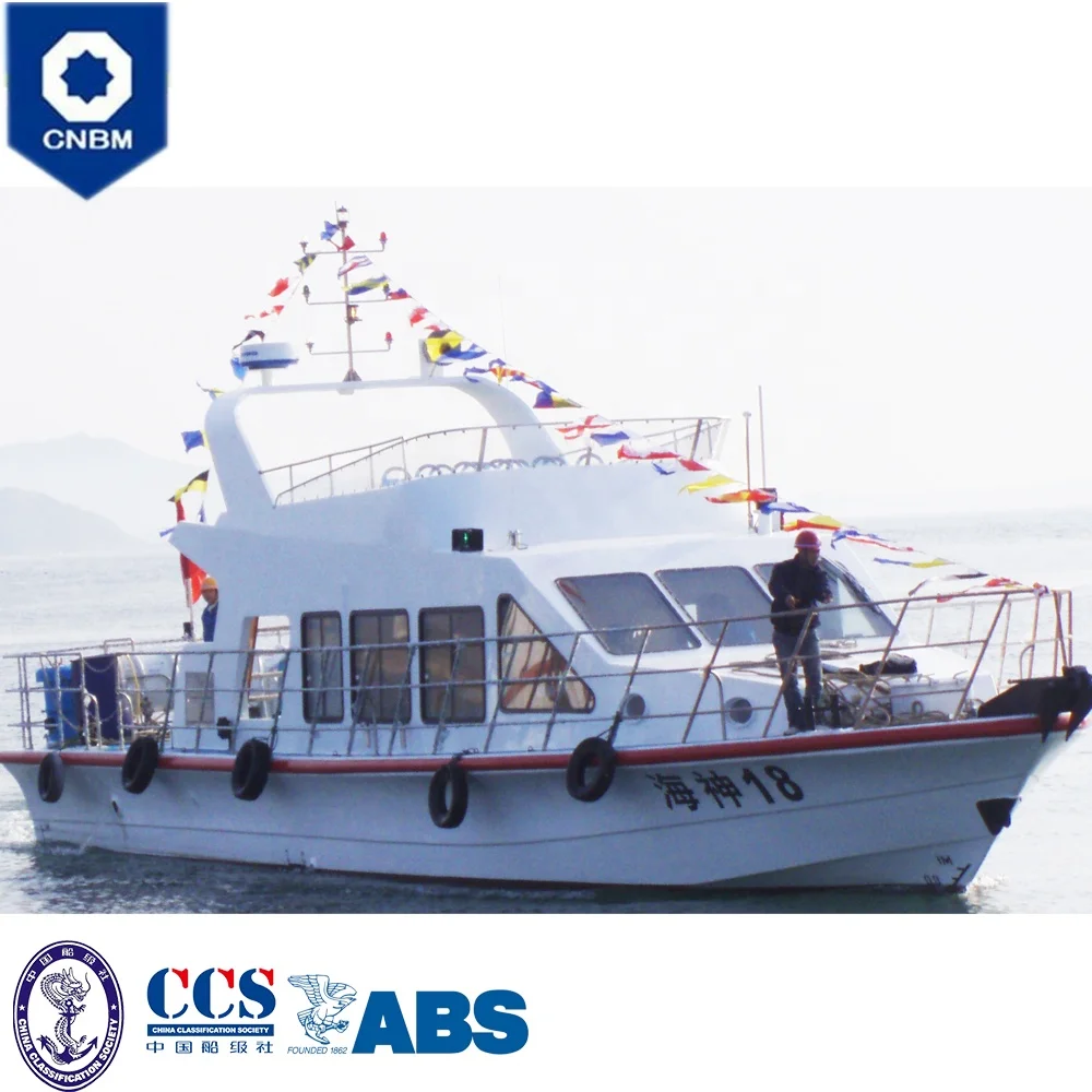 
62 ft China Factory Fiberglass Hull Material Offshore Fast Military Cruise Patrol Vessel Coast Guard Ship for Sale 