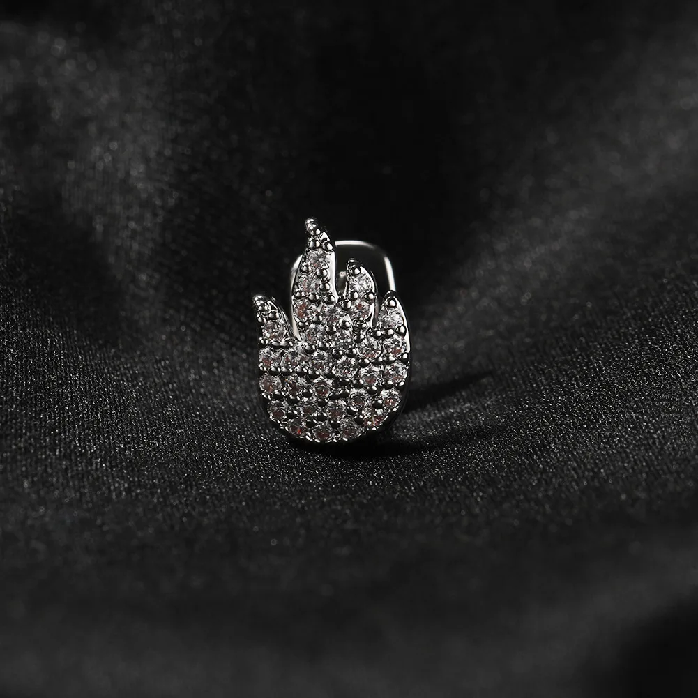 Hot Selling Single Teeth Grillz Hip Hop Joker Diamond Top & Bottom Teeth Caps Grillz Set for Teeth Rapper Halloween Costume