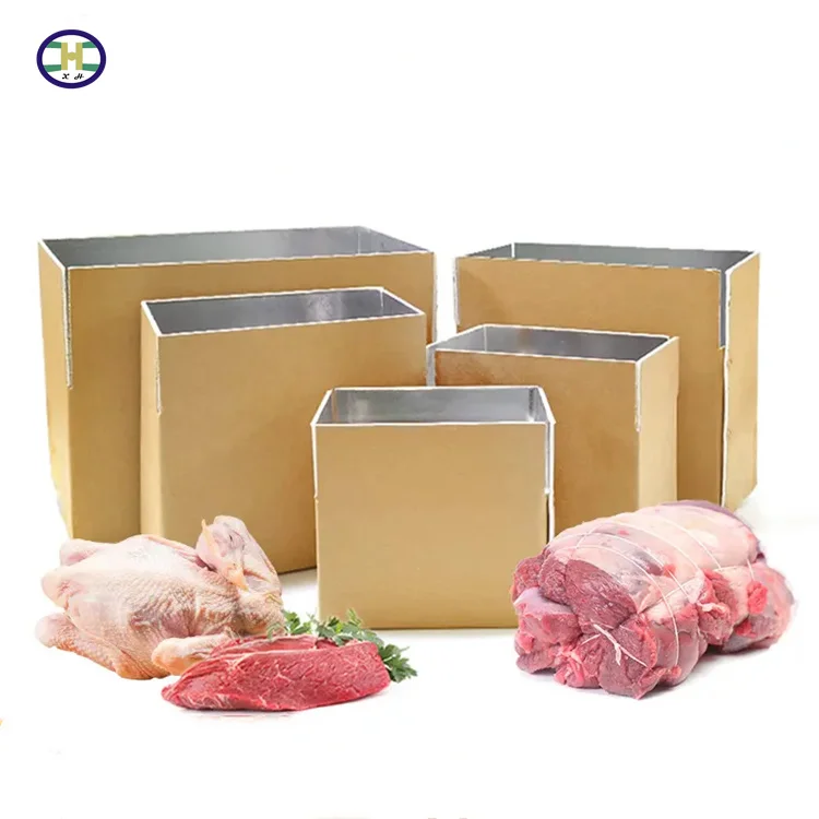 Printable logo folding insulation carton is suitable for fresh and heat insulation of frozen fish transported in cold chain