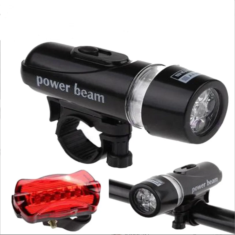 5 Led Bicycle Front Head light Tail light Set Waterproof Road Mountain Bike Rear Light Cycling Lamp