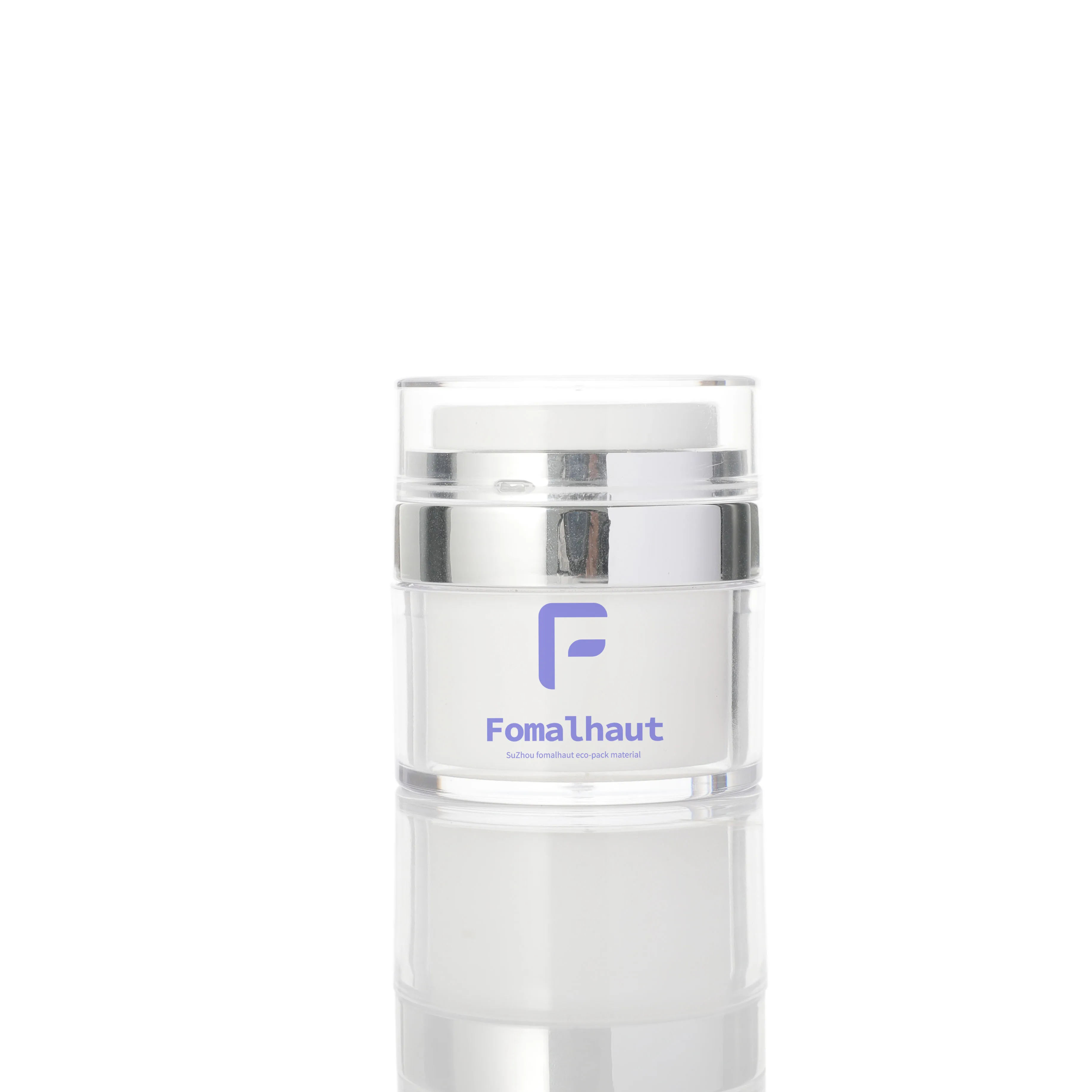 refillable environmental friendly PMMA new style 15 30 50ml airless pump jar personal care cream plastic jar