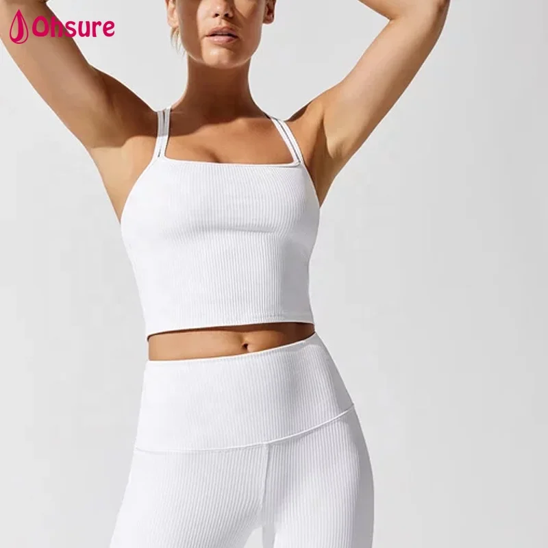 
Custom Soft Fit Bodybuilding Clothing Sweat Gym Tank Top Women fitness singlet OEM factory 