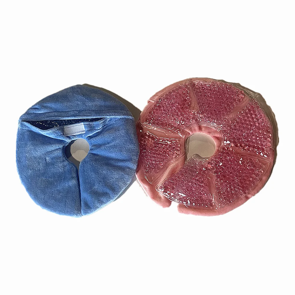17cm Hot Selling reusable gel breast hot cold compress pack  Breast beads round hot and cold gel ice packs