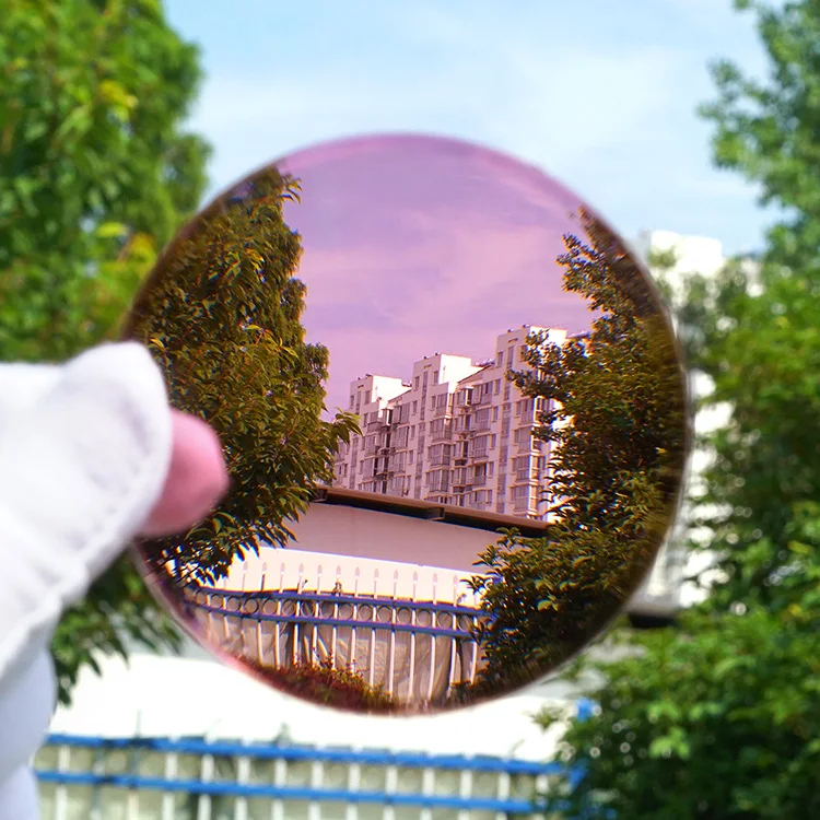 1.56 photochromic lenses HMC resin lens green blue coating Optical Lens Factory Custom eyeglass Optical spheric lenses