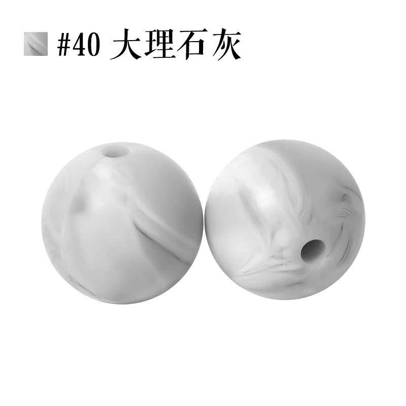 Wholesale color DIY jewelry making beads environmentally friendly silicone beads handmade keychains with beads