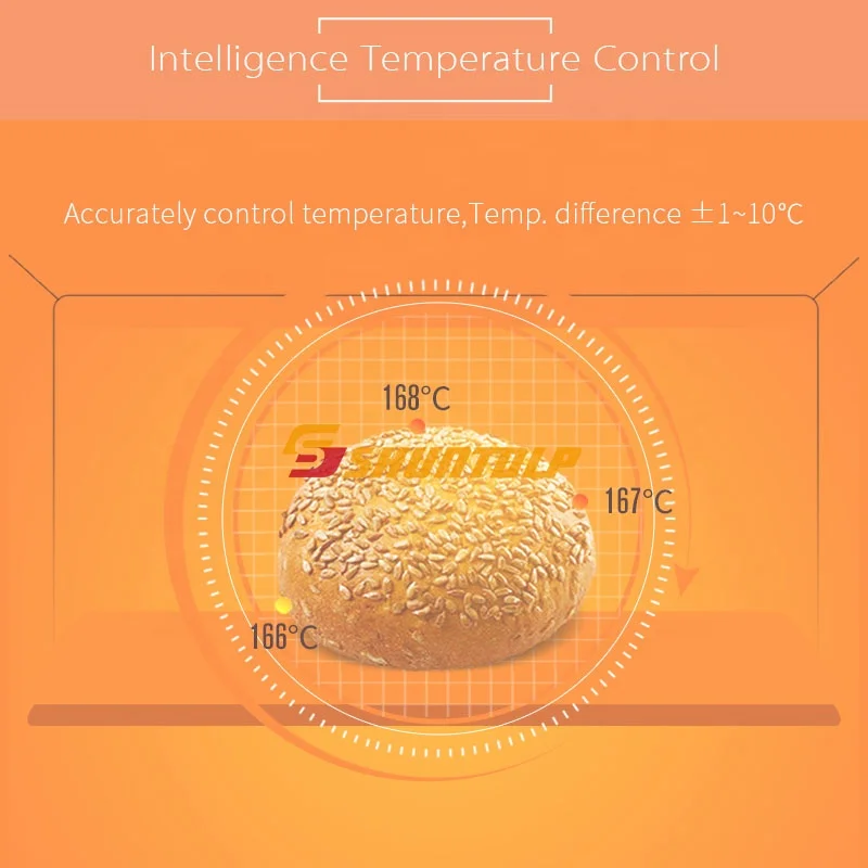 
European style 4 deck 8 tray ovens bakery pastry baking equipment Commercial bread maker machine 