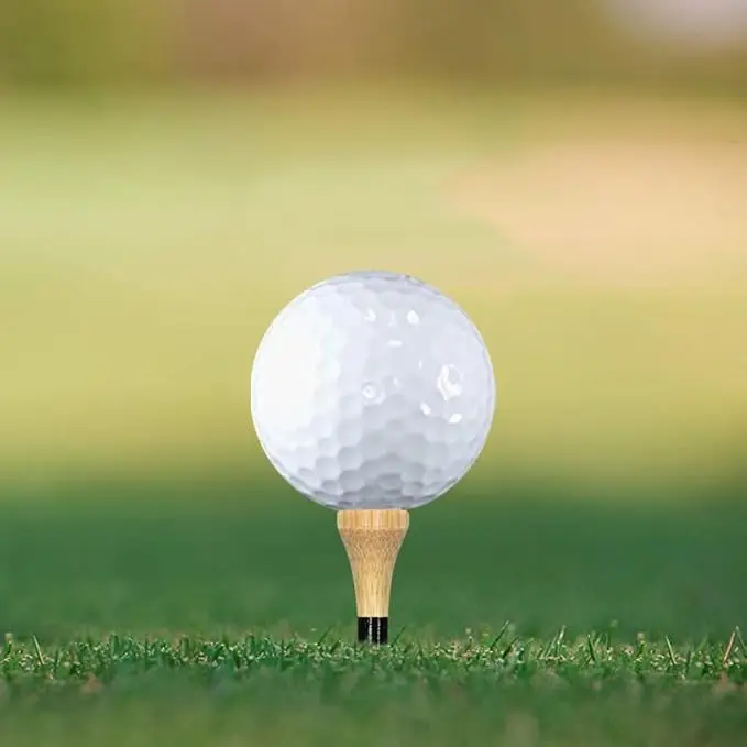 Golf Tees Durable Bamboo Tees  Friendly Biodegradable Material Reduce Friction Side Spin More Stable