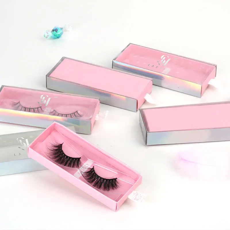 Make your own eyelash box wholesale price mink eyelash with private custom packaging