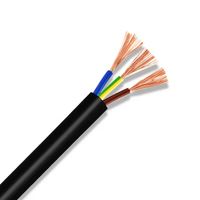 3 Cores 1.5mm 300V 500V Flexible RVV Copper Conductor Power Cable PVC Sheath Electrical Wire wires cables