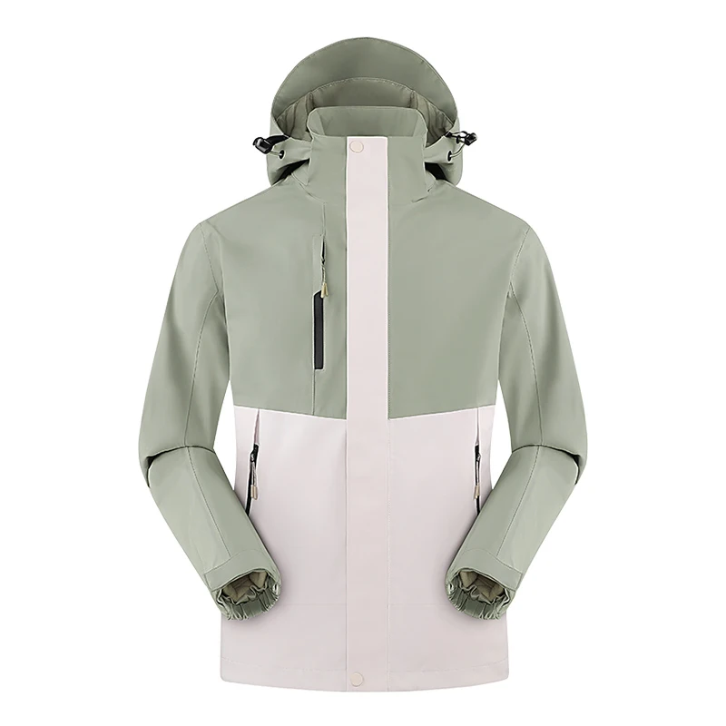 Rainwear Seamless Fusing Softshell Coat Warm Fleece Liner Waterproof Zip Up Winter Custom Outdoor Wind Breaker Men Jacket