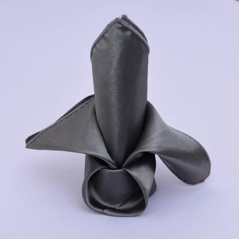 Hot Sale satin fabric Table Napkin Dinner for Hotel Table Linen Wedding Napkin for Restaurant