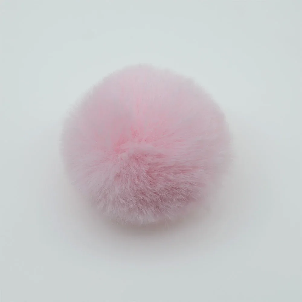 Mixed colorful false hairball hat ball pompom fake  fur hat ball pom pom diy handmade clothing hat accessories