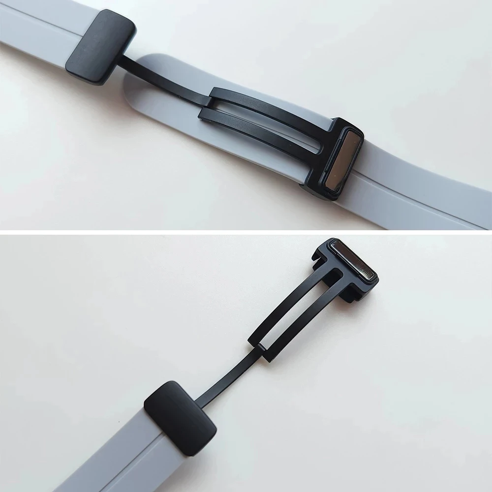 Silicone Straps For Garmin Forerunner 255 255S Music 55 645 245/Vivoactive 4 3 4S/Venu 2 Plus/2S Watch Band Magnetic Watchbands