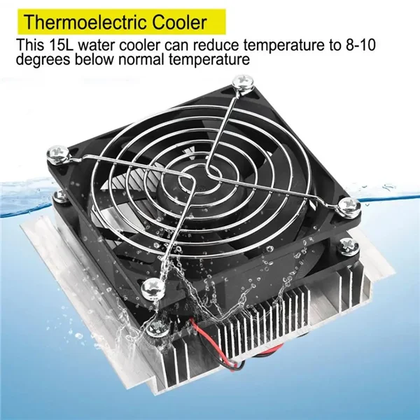 50W DIY Thermoelectric Cooler Kit Semiconductor Refriration System with Heatsink for Cooling Semiconductors