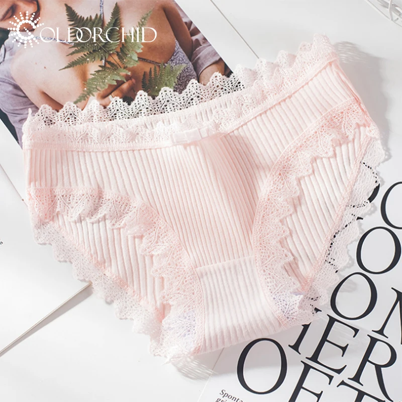 Hot sell pure cotton panties durable soft lace daily girl bra Breathable underwear women panty for women underwear