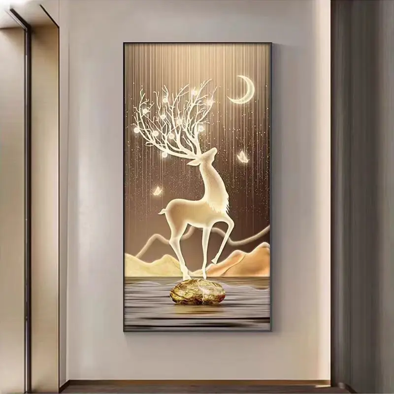 Customized Wall Hanging Decor for Posters Arts Led Painting Printing Picture Framed Living Famous Custom Wall Hanging Decor