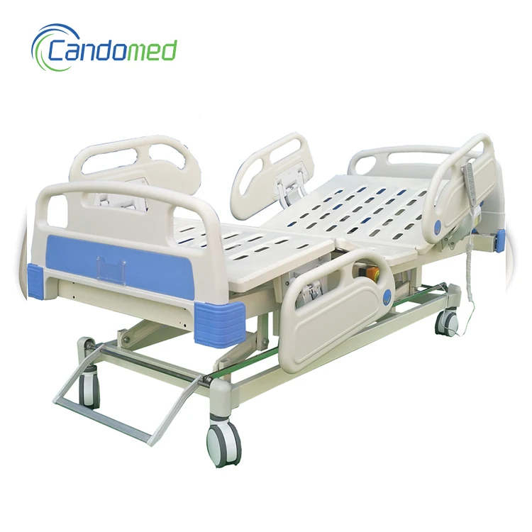 High quality medical furniture 5 functions manual semi-automatic nursing bed nursing electric hospital bed