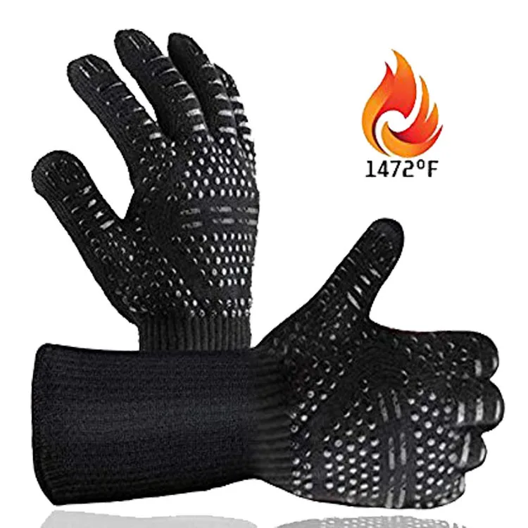 Custom Aramid DEYAN Cotton Heat Resistant Kitchen Safety Baking Oven BBQ Fireproof Gloves