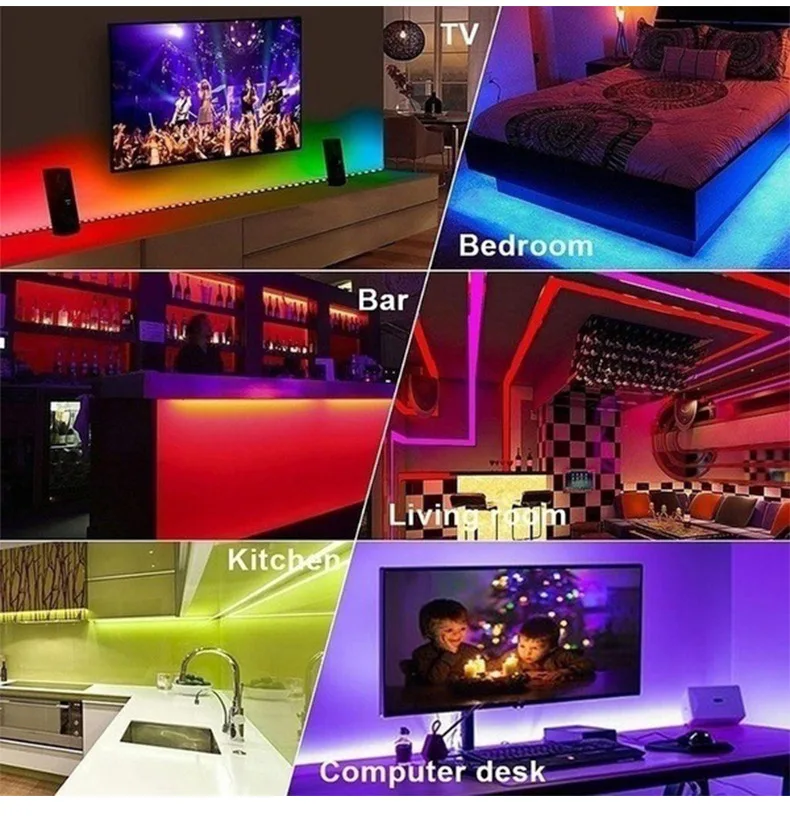 5M remote control USB power supply 5050 SMD waterproof flexible USB 5v LED RGB soft light tv backlight Light Strip