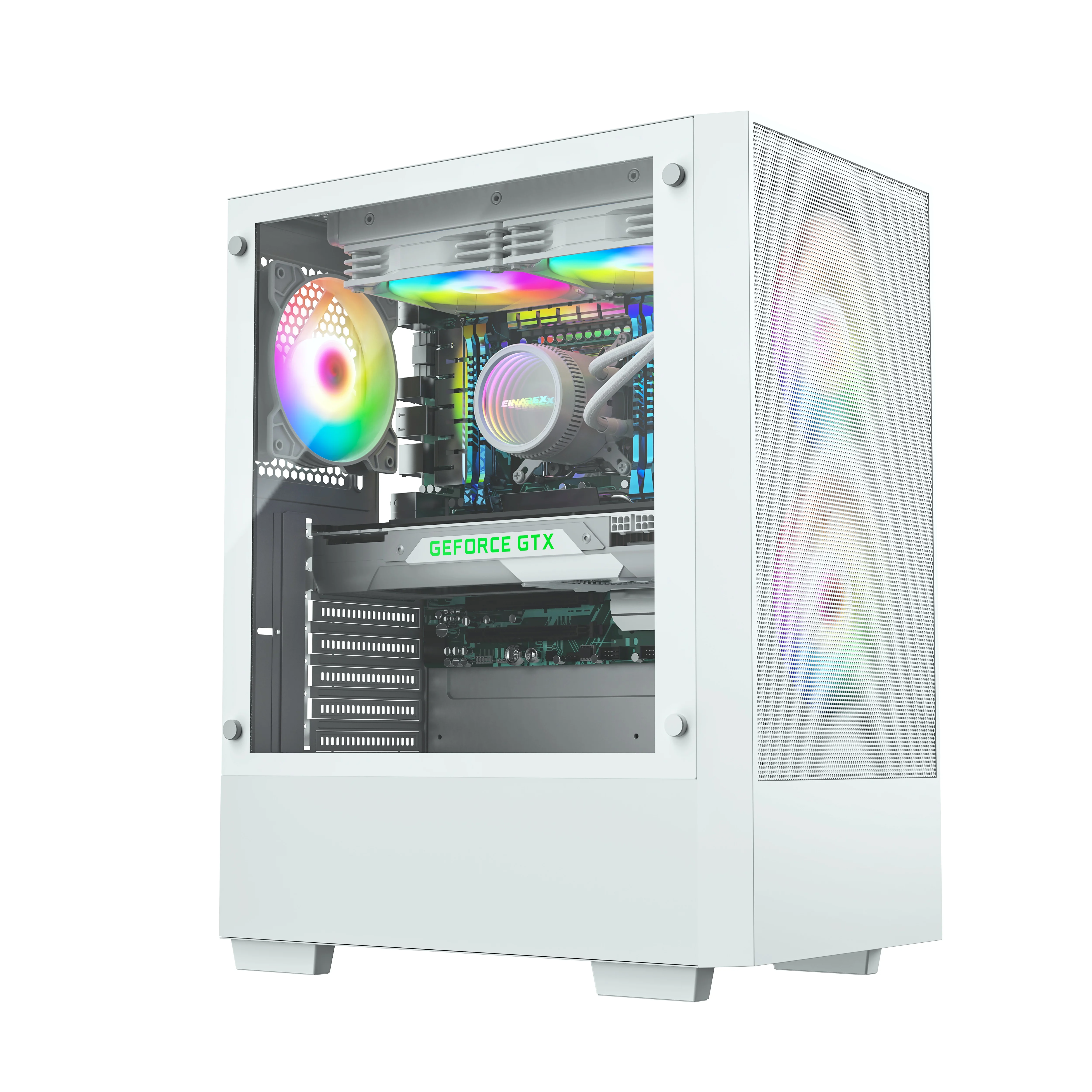 X8 NEW design game pc case ATX case USB3.0 Tempered glass computer case