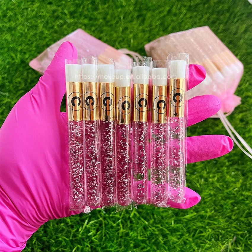 Oem Blackhead Nose Washing Cleaning Makeup Brush Lashes White Eyelash Extension Cleansing Brushes