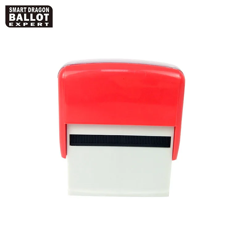 Rectangle Election Office Use Self Inking Plastic Ink Stamp For Voting