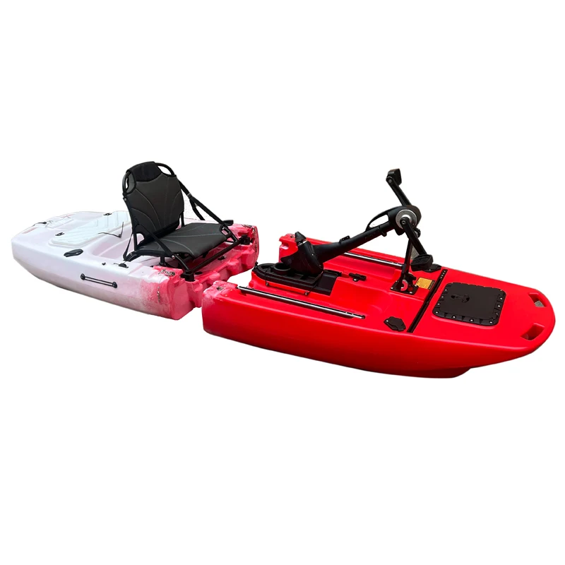 2-Person Double Pedal Sit-On-Top Kayak Modular Hard Plastic Fishing Kayak with Pedal Drive System for Ocean Waters