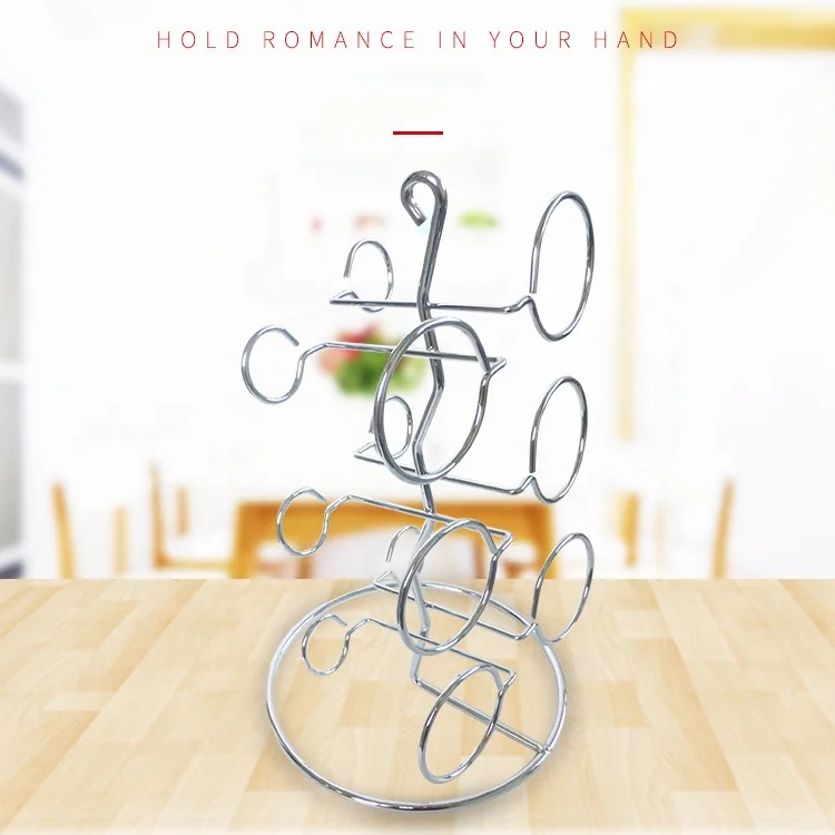 Most Popular Home Hotel Metal Wine Storage Bottle table vintage Display holder rack standing for rack