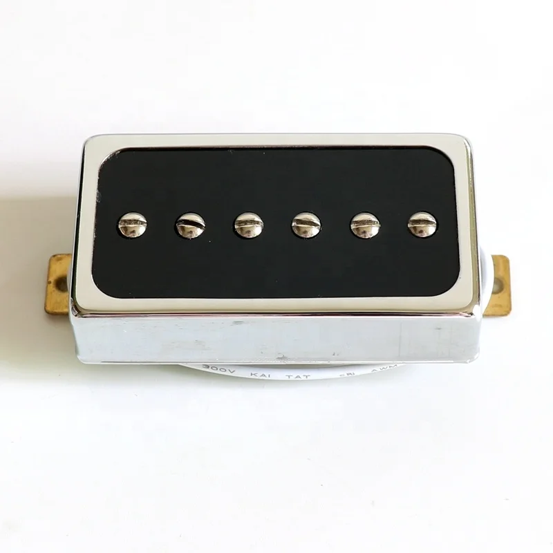 Donlis DL54 Humbucker Size Single Coil p90 LP Guitar Pickup With Alnico 5 magnet Open Style Brass Cover