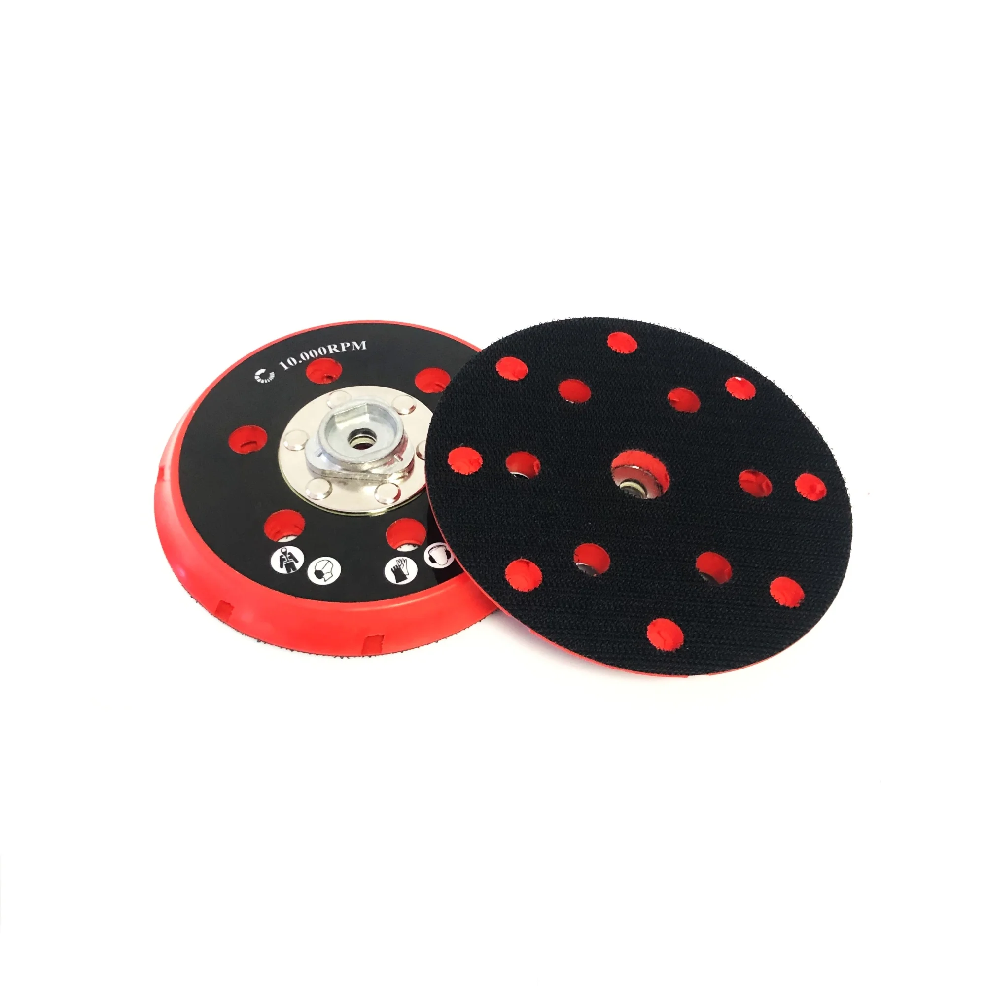 Professional 5 Inch Hook and Loop Backing Plate 6 Inch Dual Action Polisher Backing Pad Sanding Disc DA Buffing Backer Plate OEM