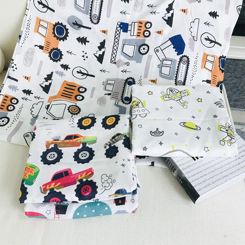 Hot Sale Private Label Swaddle Wrap Sleeping Bag  Blanket Super Soft Newborn 100% Organic Cotton Baby Muslin Blanket