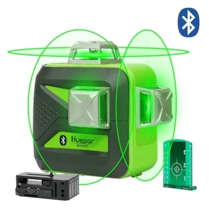 Huepar 603CG Bt 3d 12 Cross Line Laser Nivel Self Leveling With Long Battery Life