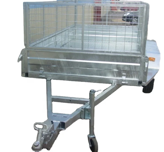 Wholesale buy Factory made High quality Galvanized Tandem Cage/Box trailer CT0080E-1