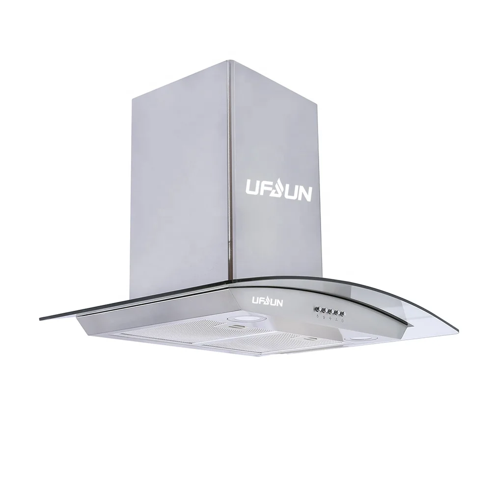 North America Middle End Market Super High Suction 3 Speed Touch Control 900mm Cone Filter Chimney Hood