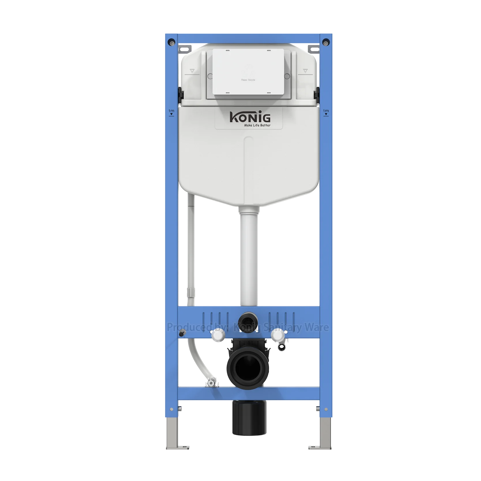 Wall mounted water tank super slim toilet flush tank for smart cistern tank