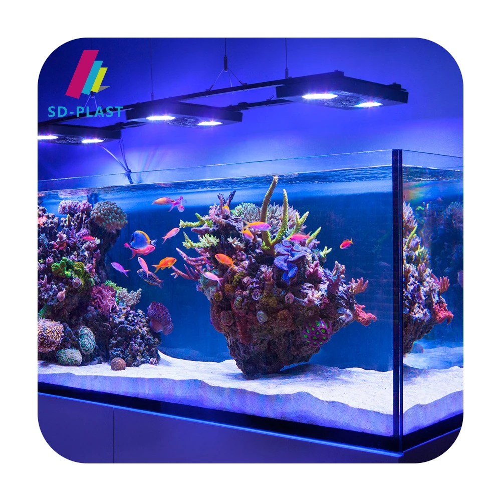 2023 customized rectangle fish aquarium tank acrylic aquarium large aquarium fish tank