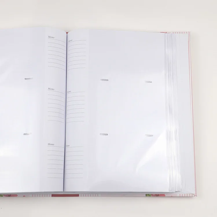 
4*6 inch flowers 300 photos glue bound printed paper cover floral photo album 