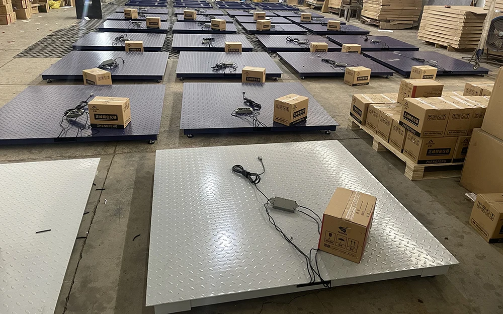 Customized carbon steel 1m*1m industrial floor scales digital weight 1000kg