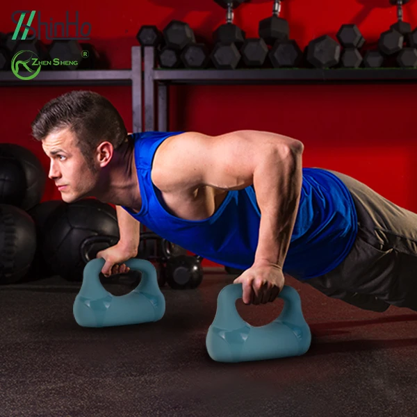 Zhensheng 2 in 1 function adjustable weight competition kettlebells for push-ups and core exercises