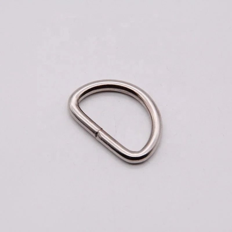 Factory direct production Metal D-Rings D Ring Loop Buckle For Bag Backpack