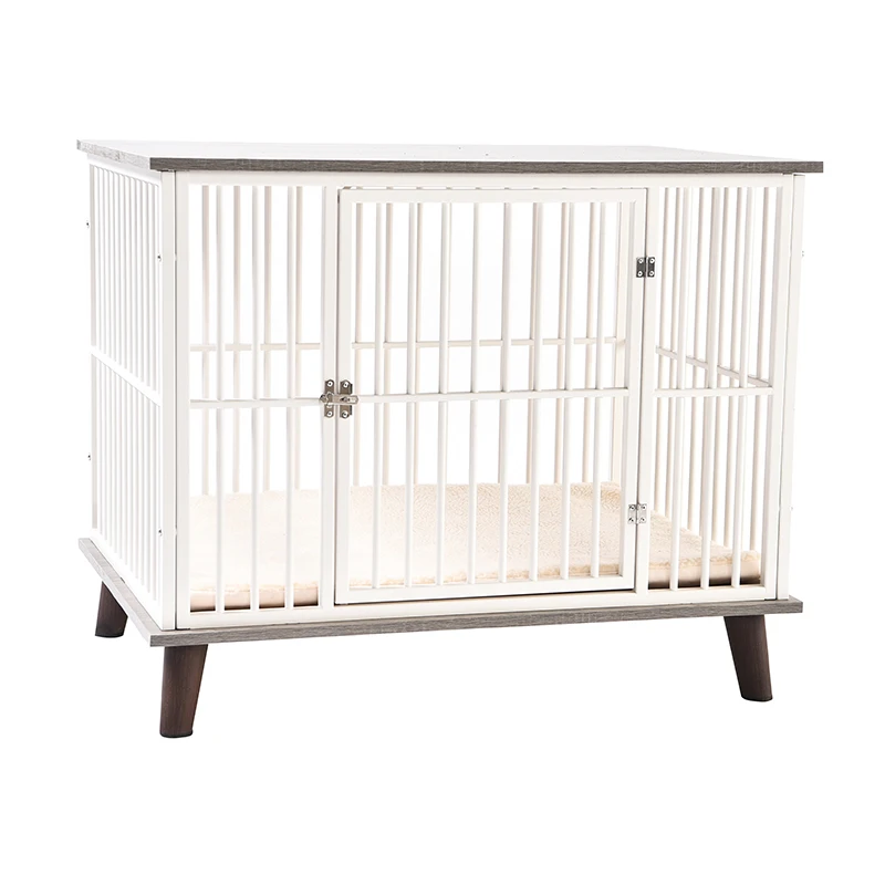 Strong Construction Material Wood Dog Cage Dog House Indoor